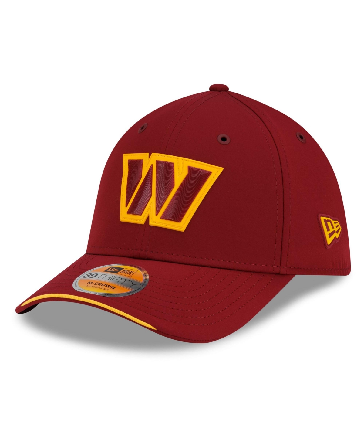 New Era Men's Burgundy Washington Commanders 2026 Sideline 39THIRTY M-Crown Flex Hat