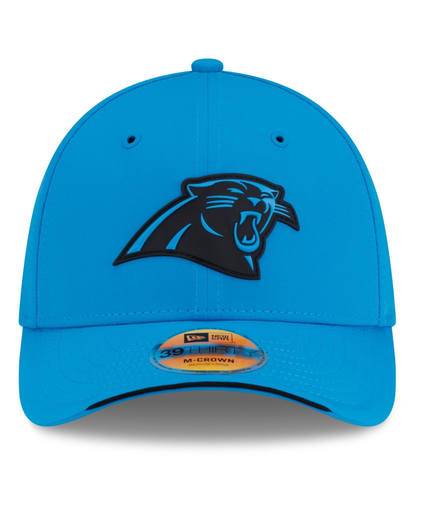 Мужская кепка New Era Blue Carolina Panthers 2026 Sideline 39THIRTY M-Crown Flex Hat — фото 2