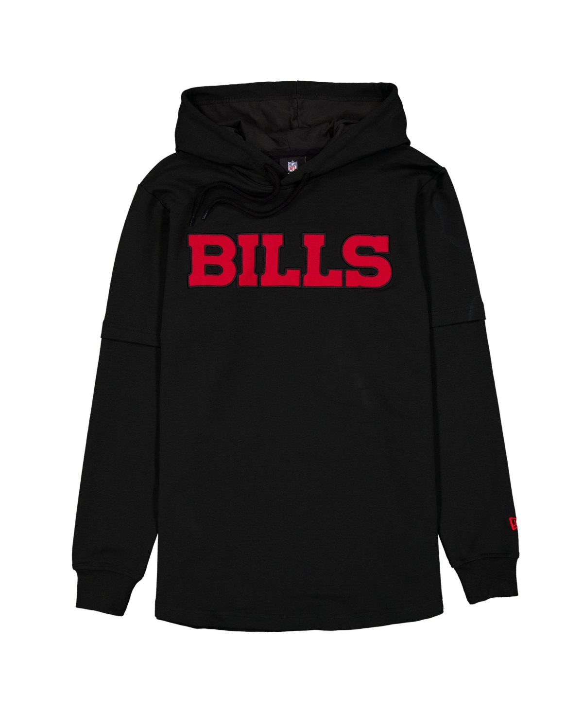 New Era Men's Black Buffalo Bills Functional Fandom Twofer Hoodie - Black
