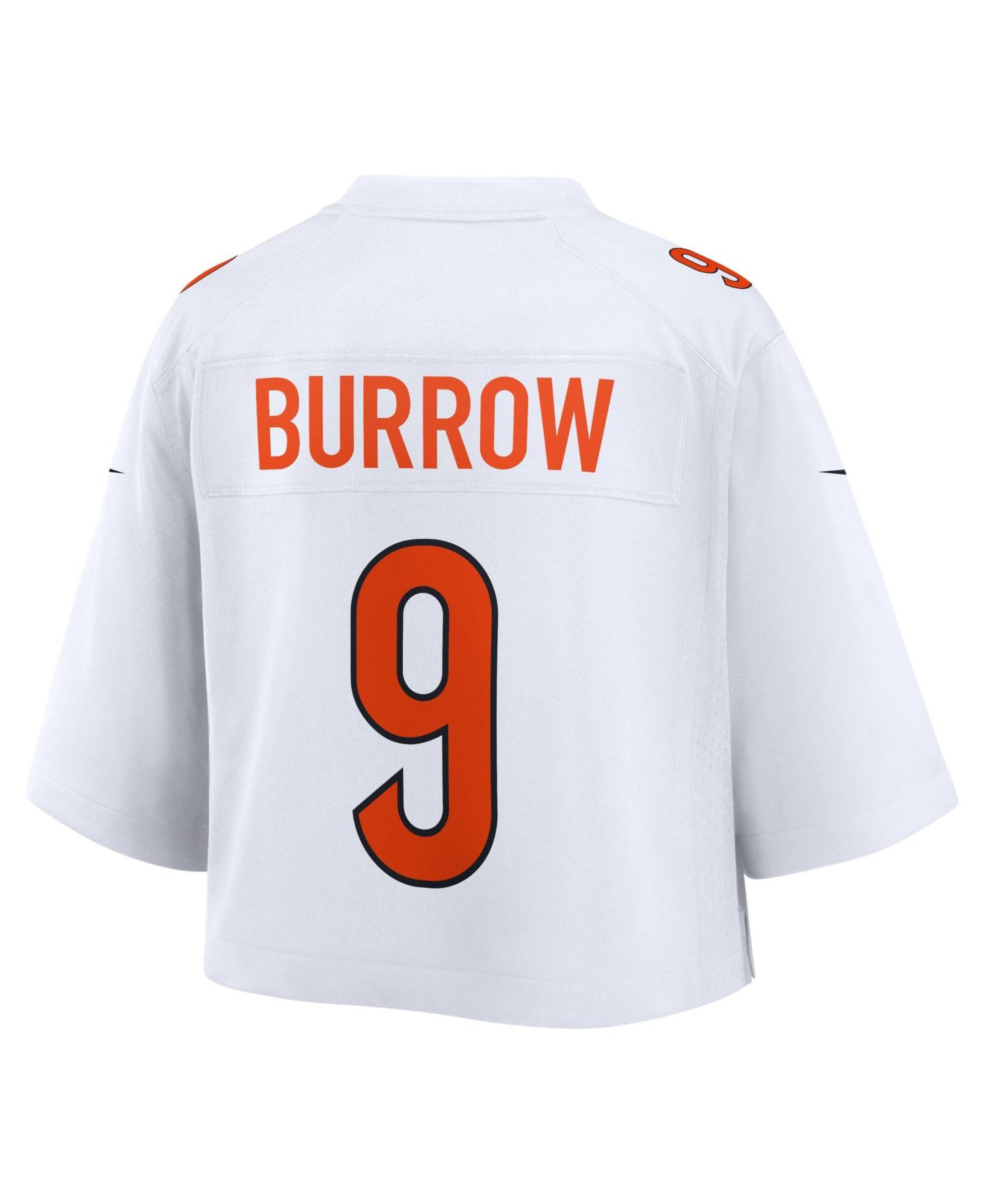 Женский топ Nike Joe Burrow White Cincinnati Bengals Cropped Fashion Game Jersey — фото 3