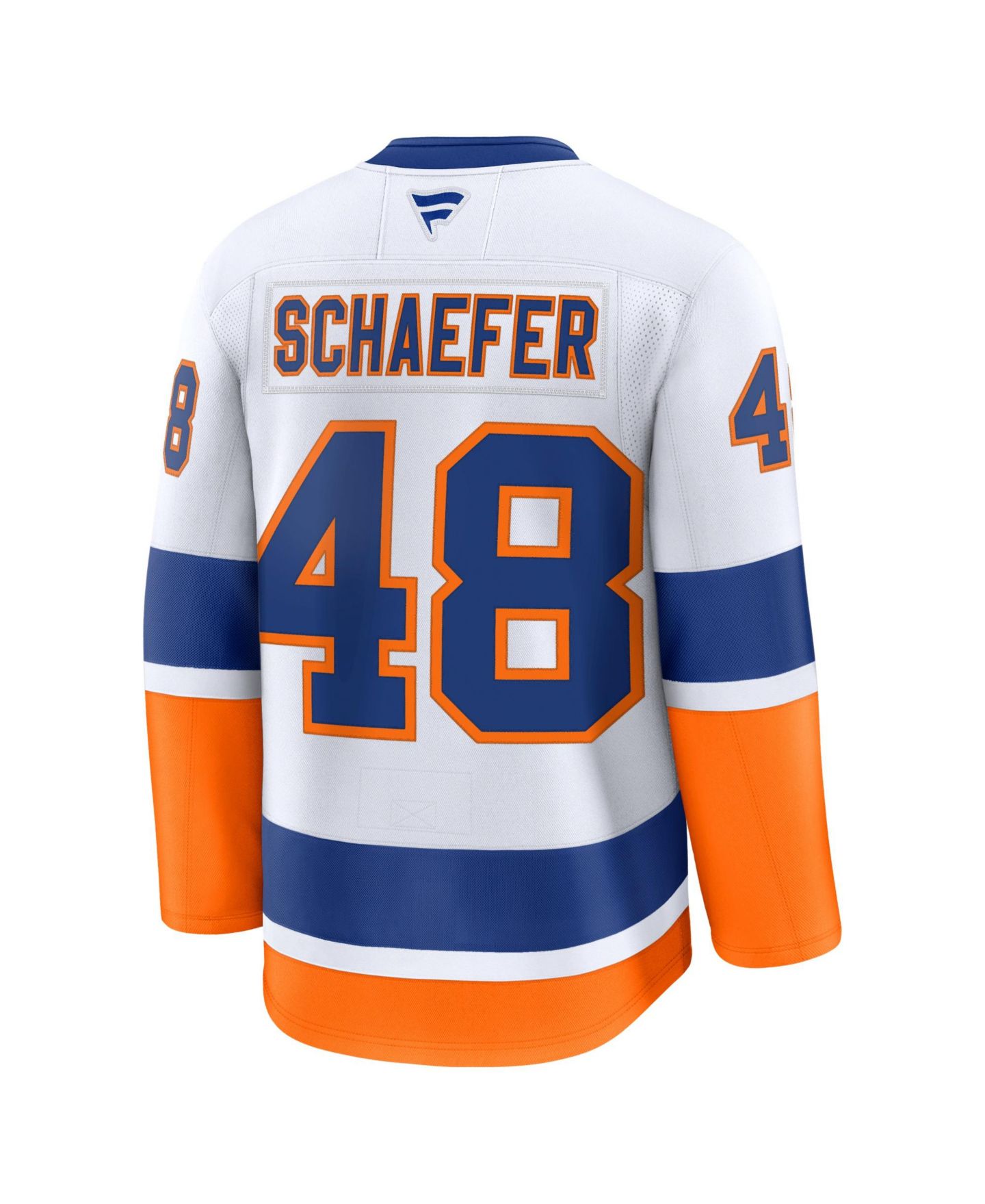 Мужской топ Fanatics Matthew Schaefer White New York Islanders Away Premium Jersey — фото 3