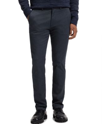 BOSS by Men's Moulin&eacute; Cotton-Blend Twill Slim-Fit Chinos Pants
