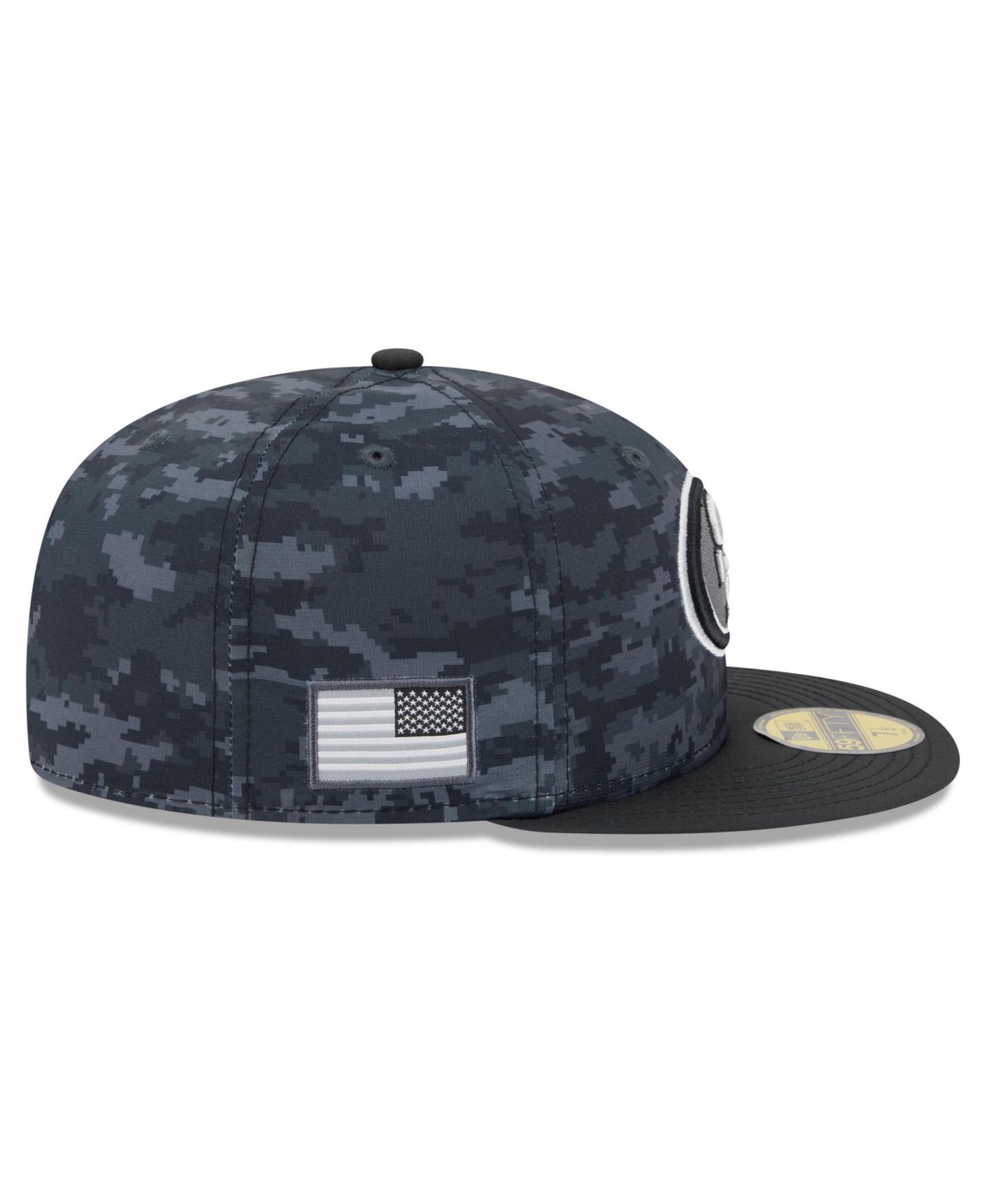 Мужская кепка New Era Black San Francisco 49ers 2026 Salute To Service 59FIFTY Fitted Hat — фото 6