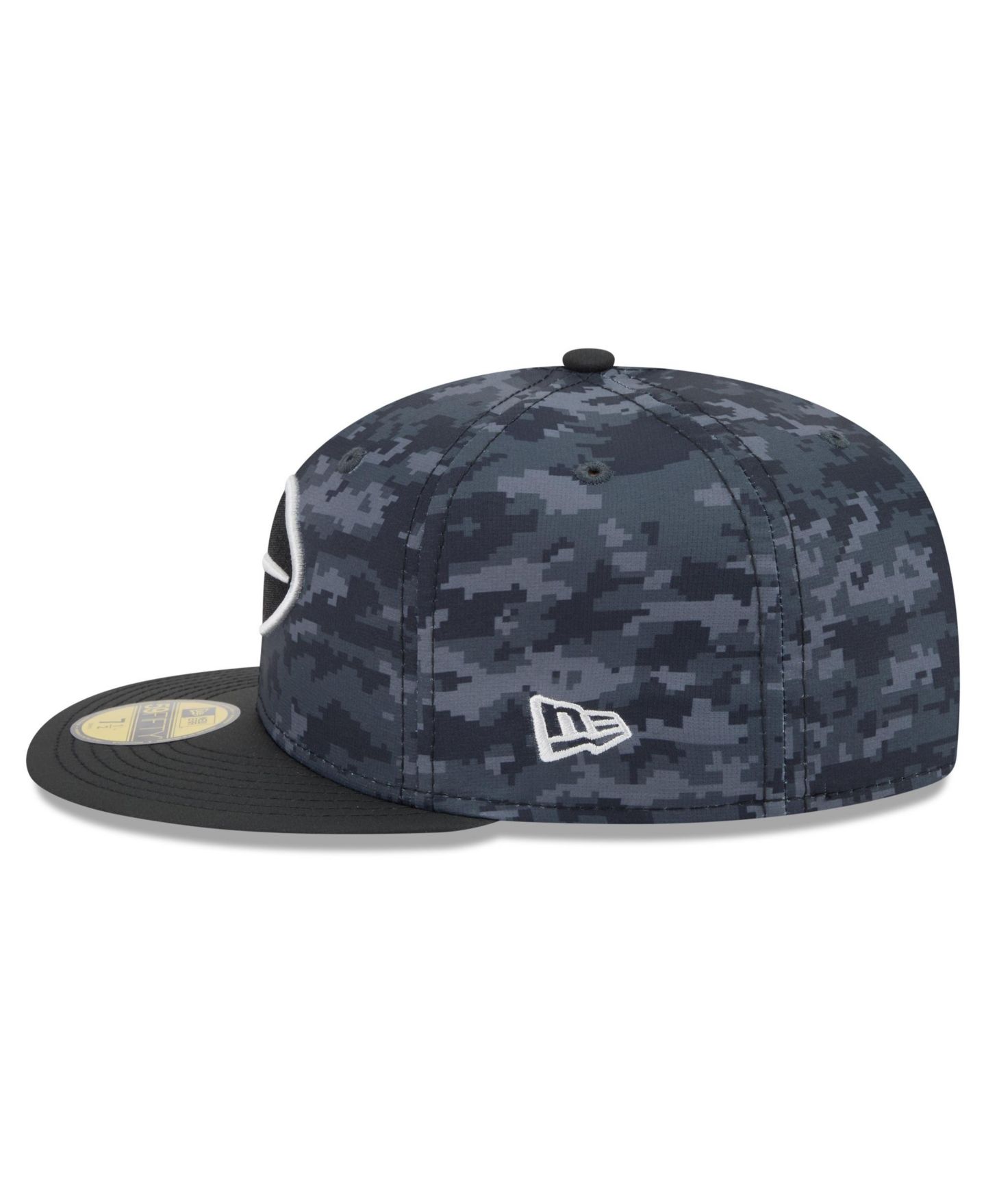 Мужская кепка New Era Black New York Jets 2026 Salute To Service 59FIFTY Fitted Hat — фото 5