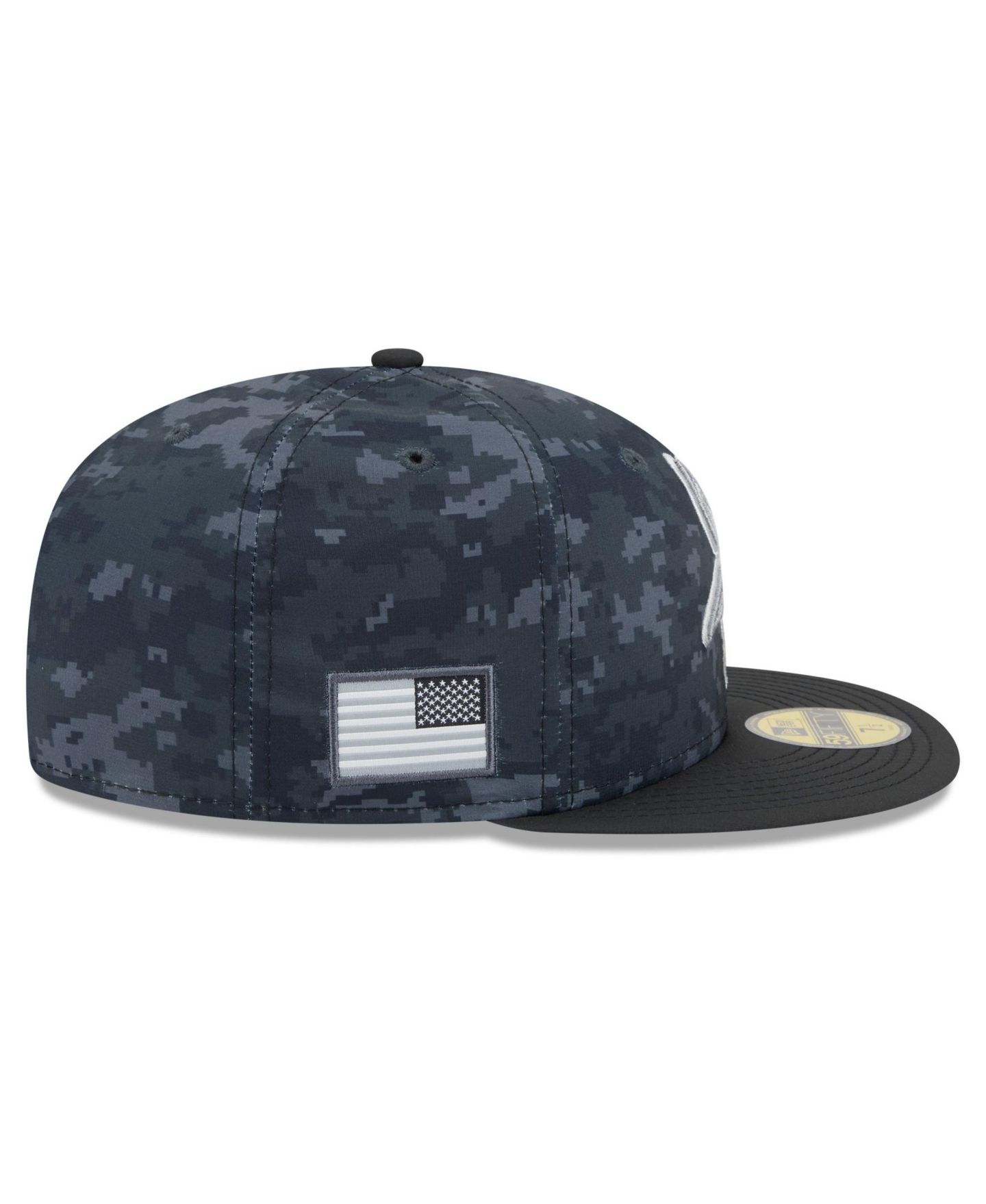 Мужская кепка New Era Black Minnesota Vikings 2026 Salute To Service 59FIFTY Fitted Hat — фото 6