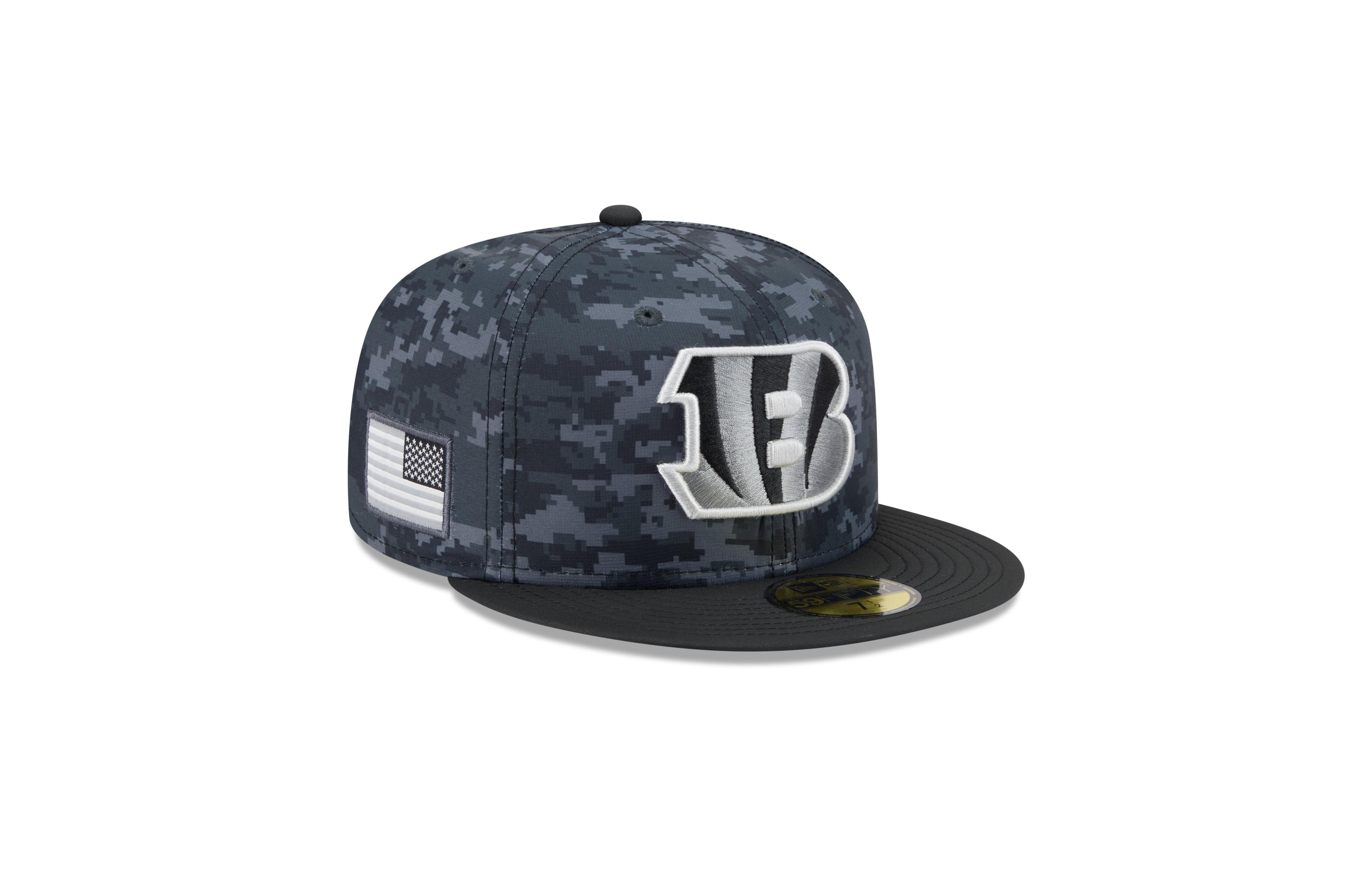 New Era Men's Black Cincinnati Bengals 2026 Salute To Service 59FIFTY Fitted Hat