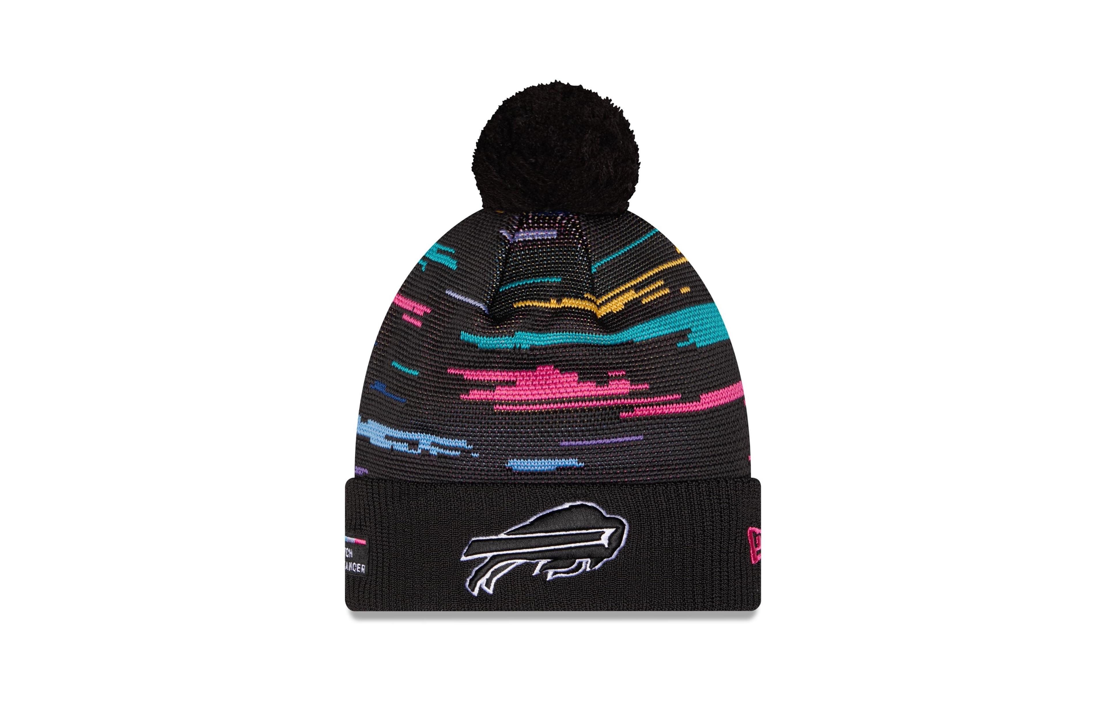 New Era Men's Black Buffalo Bills 2026 Nfl Crucial Catch Cuffed Knit with Pom Hat