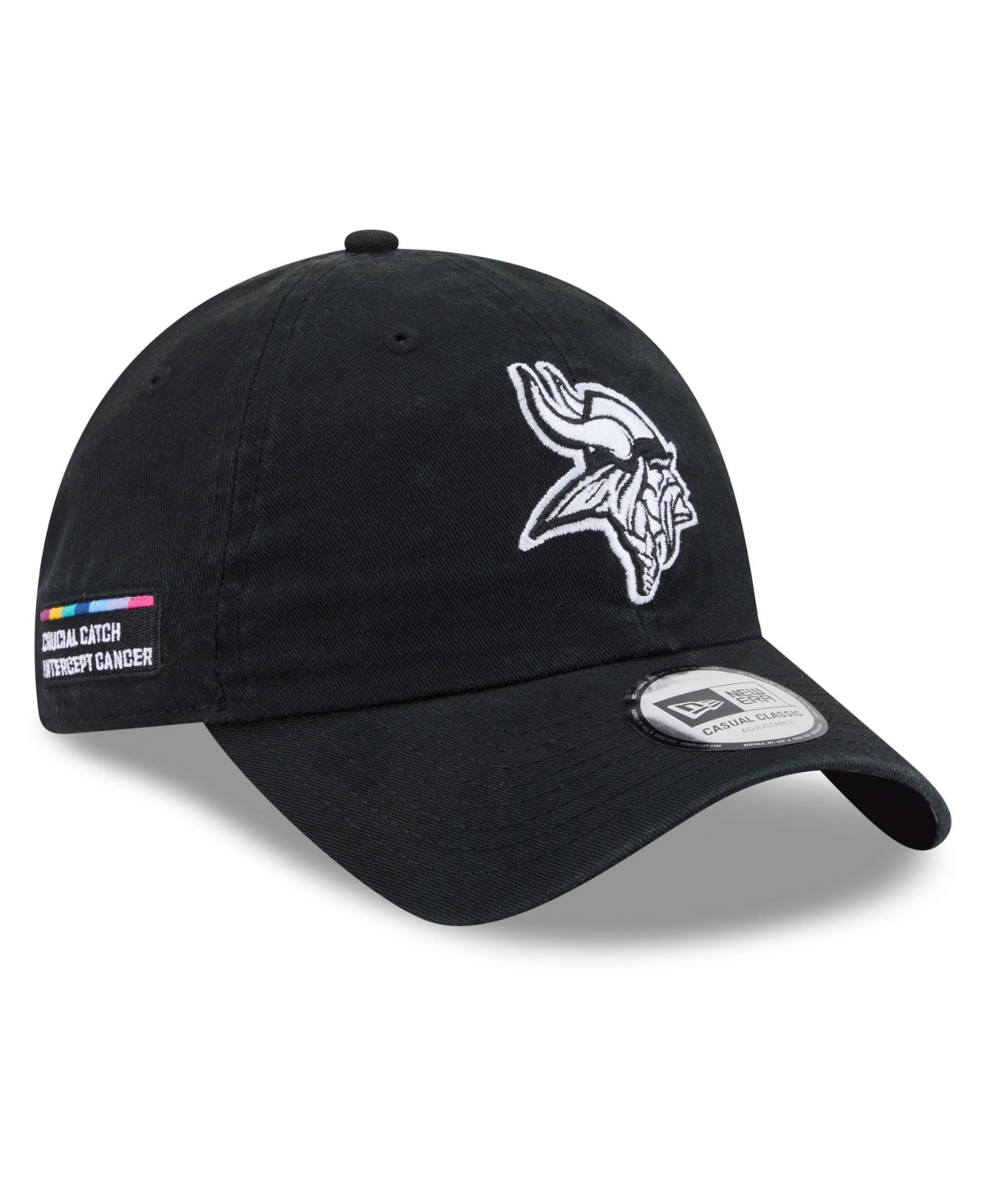 New Era Men's Black Minnesota Vikings 2026 Nfl Crucial Catch Casual Classic Adjustable Hat - Black