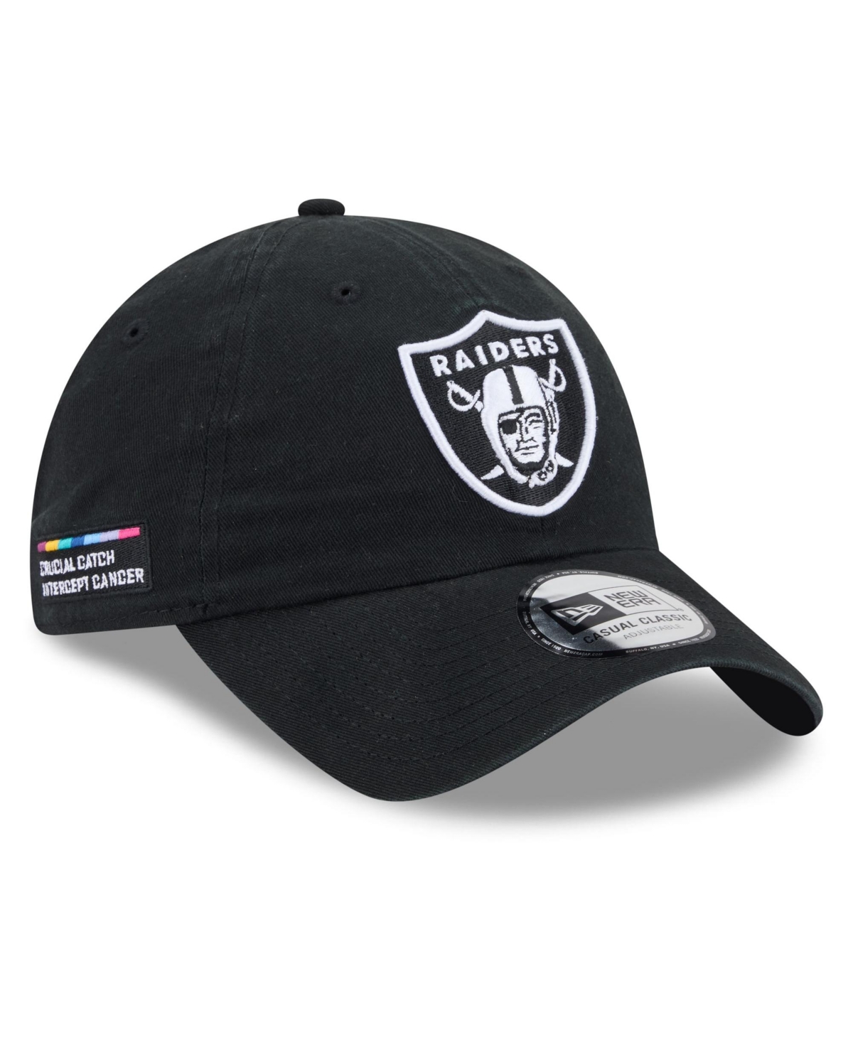 New Era Men's Black Las Vegas Raiders 2026 Nfl Crucial Catch Casual Classic Adjustable Hat - Black