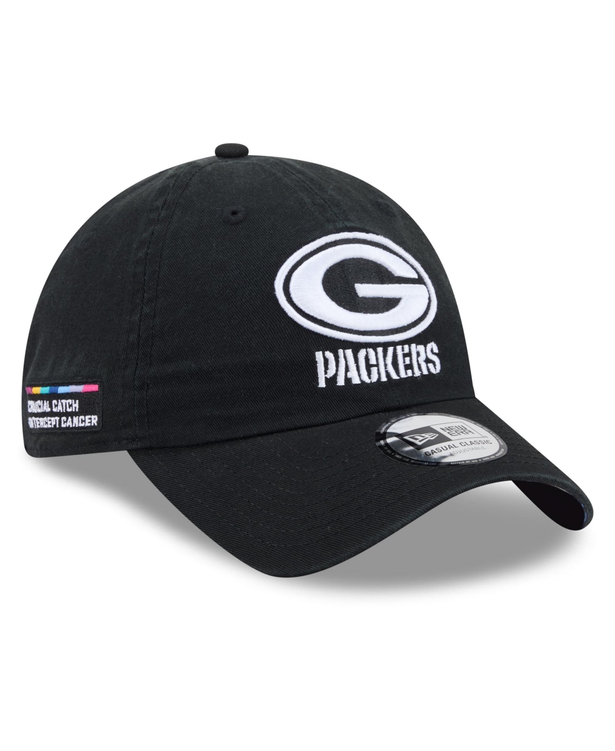 New Era Men's Black Green Bay Packers 2026 Nfl Crucial Catch Casual Classic Adjustable Hat - Black