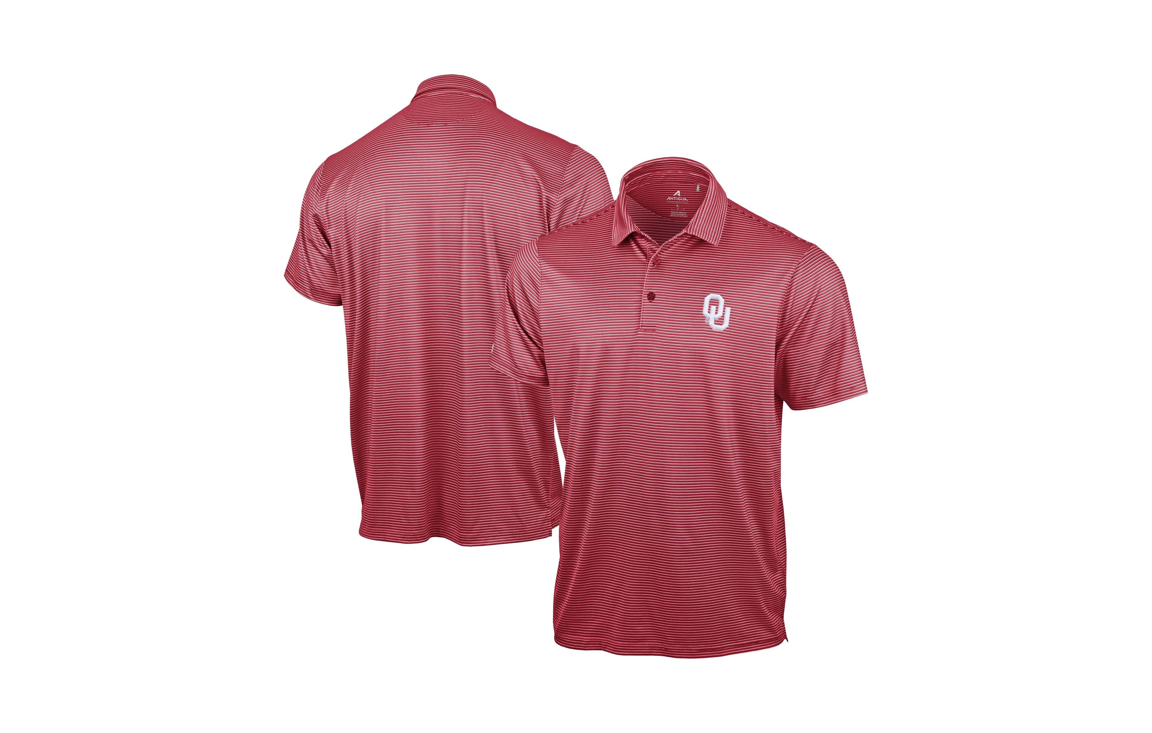 Antigua Men's Crimson Oklahoma Sooners Lineage Polo Shirt