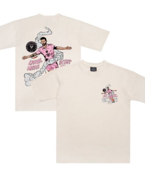 Футболка Peace Collective Lionel Messi Cream Inter Miami CF Player Graphic Premium