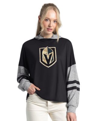Women's Black Vegas Golden Knights Fuel Up Long Sleeve Hooded T-Shirt