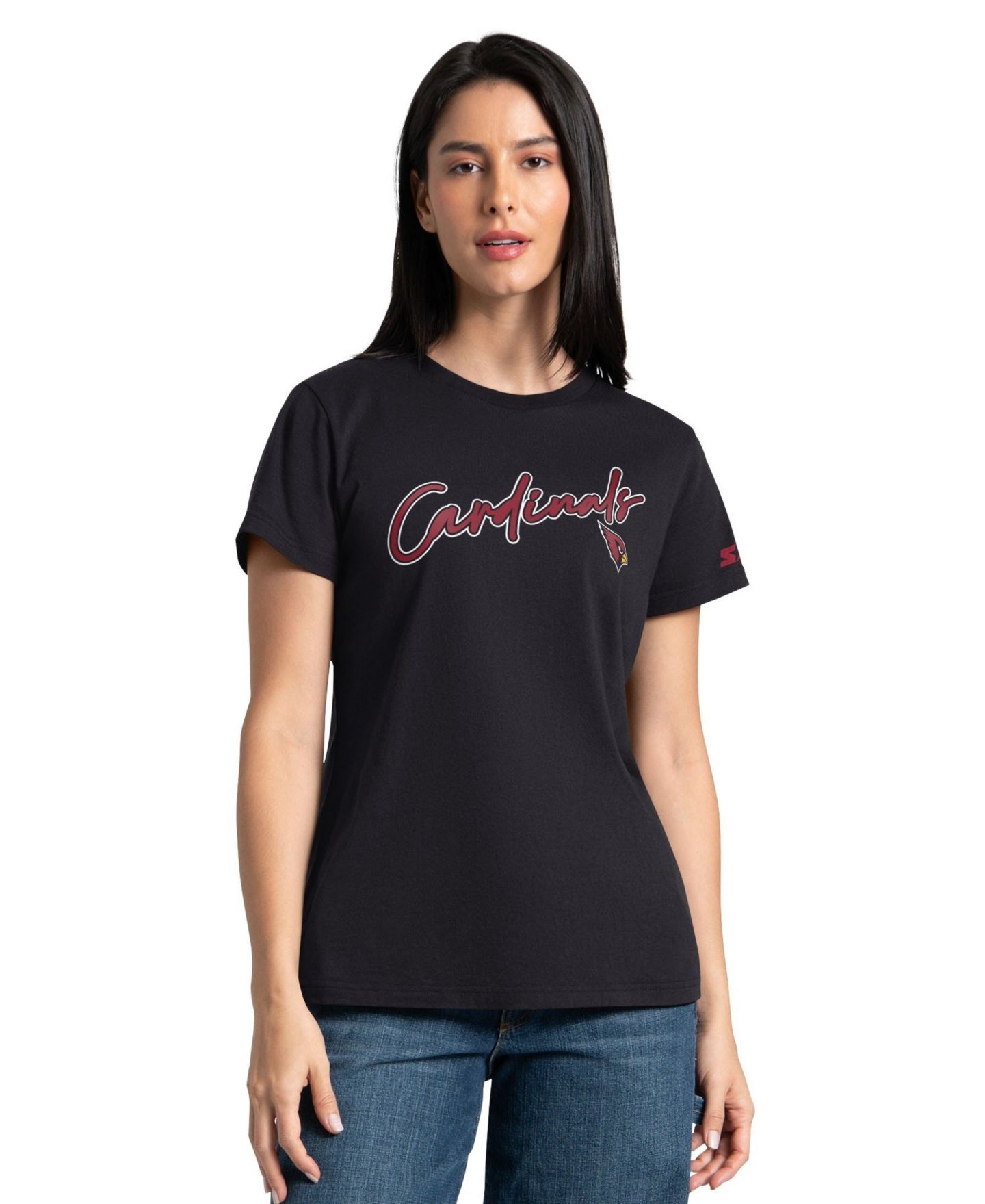 Женские футболки Starter Cardinal/Black Arizona Cardinals T-Shirt Combo Pack — фото 4