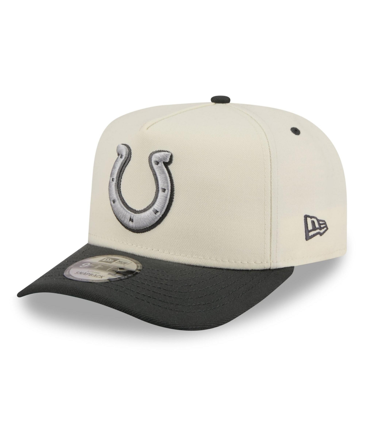 New Era Men's Cream Indianapolis Colts 2026 Rivalries Collection Fan Pack A-Frame 9FIFTY Snapback Hat