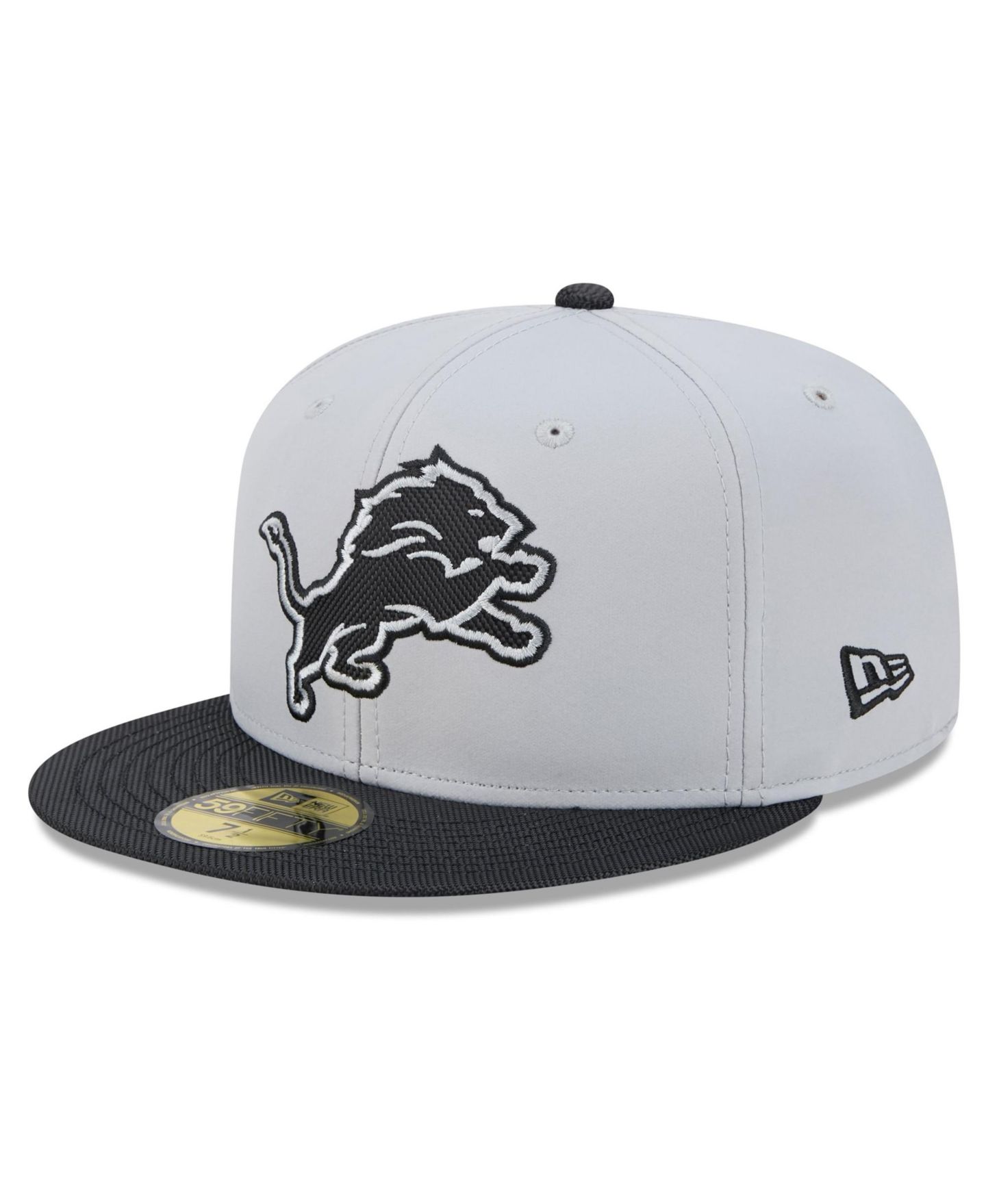 Мужская кепка New Era Gray Detroit Lions 2026 Rivalries Collection 59FIFTY Fitted Hat — фото 3