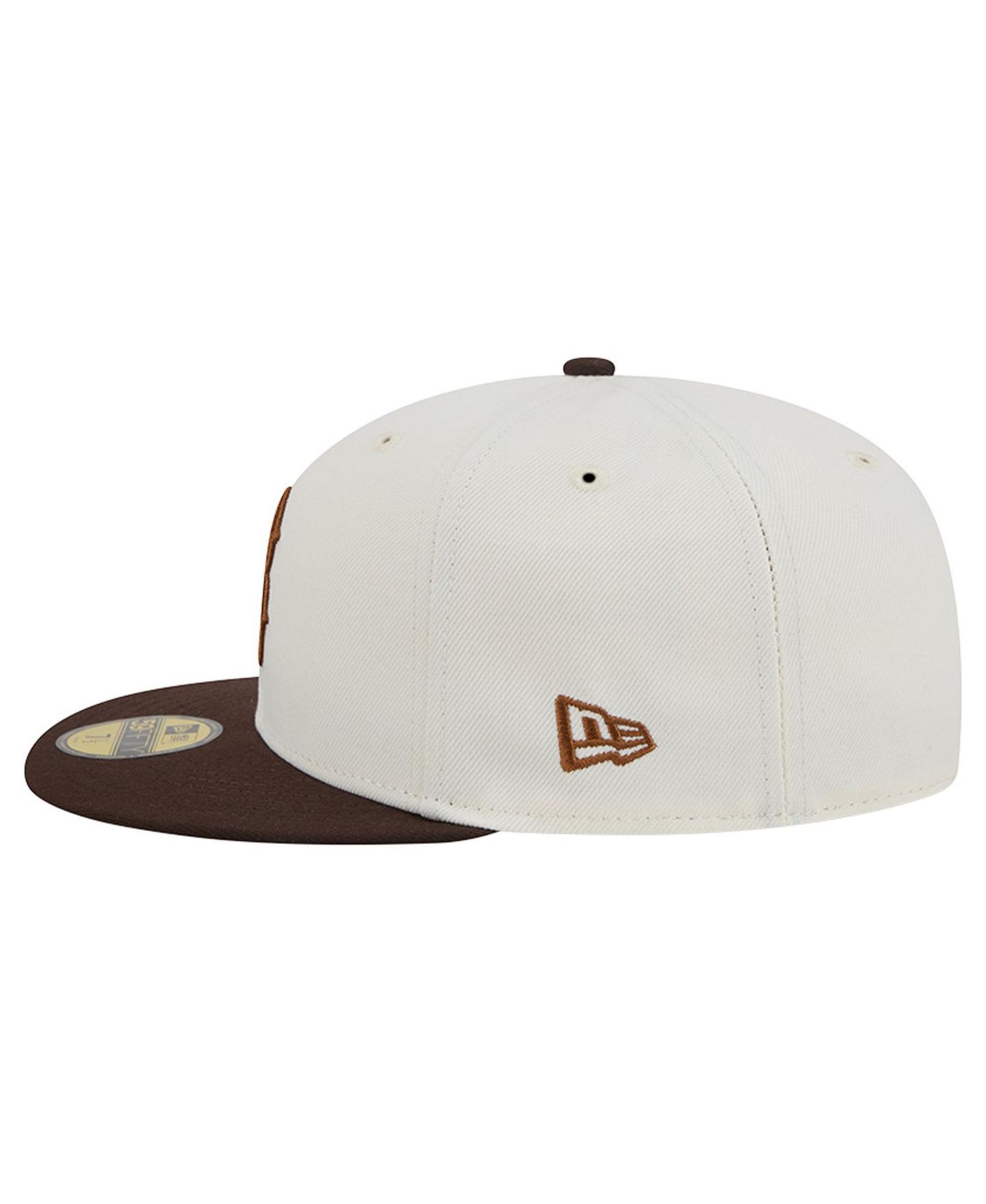 Мужская кепка New Era Natural/Brown Boston Red Sox Pumpkin Spice 59FIFTY Fitted Hat — фото 7