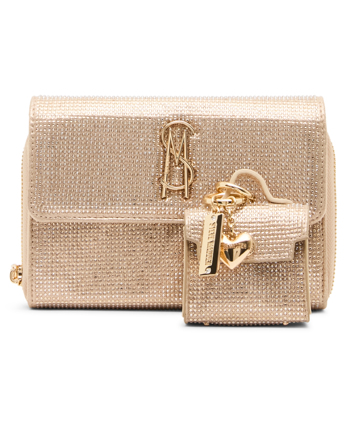 Steve Madden Metallic Faux Leather Carina Crossbody Wallet