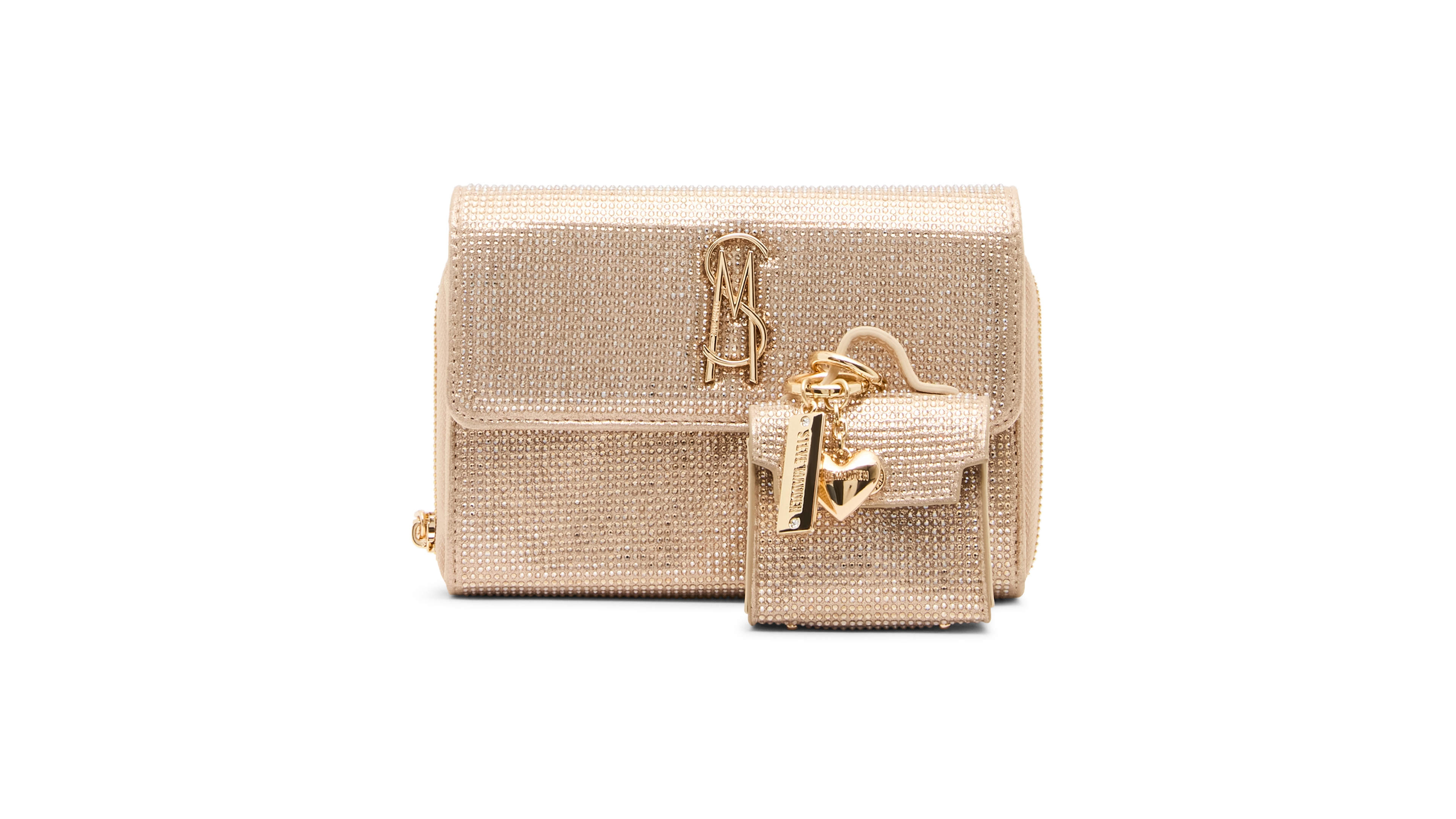 Steve Madden Metallic Faux Leather Carina Crossbody Wallet