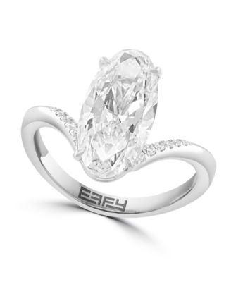  Certified Lab Grown Diamond Marquise Cut (6-1/5 ct.t.w.) Ring in 14K White Gold
