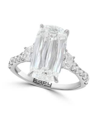 Certified Lab-Grown Diamond Three Stone Ring (6-7/8 ct. t.w.) in 14k White Gold