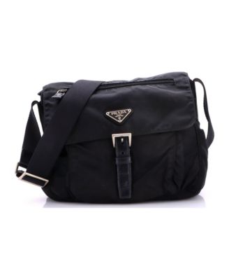 Small Buckle Messenger Bag Tessuto