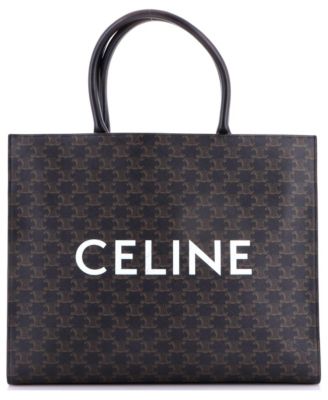 Horizontal Logo Cabas Tote Triomphe Coated Canvas