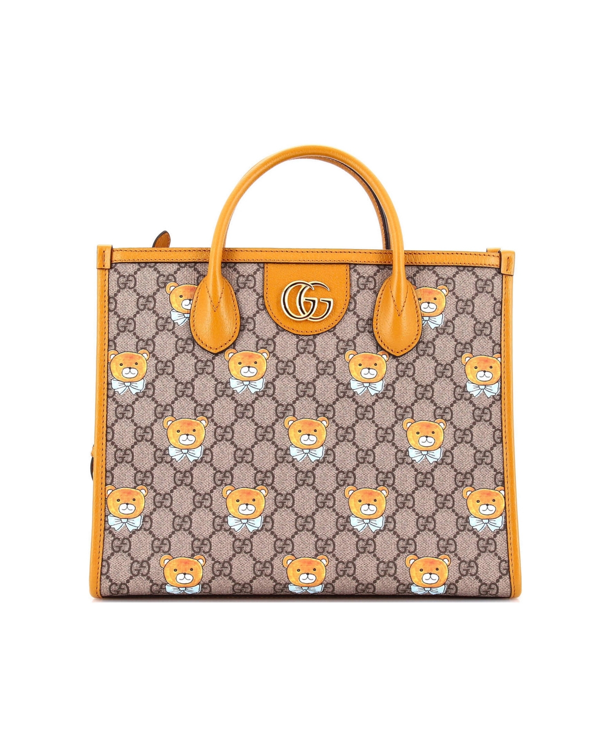 Pre-Owned Gucci Small x Exo-kai Top Handle Shopping Tote Printed Gg Coated Canvas