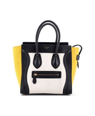 Micro Tricolor Luggage Bag Leather
