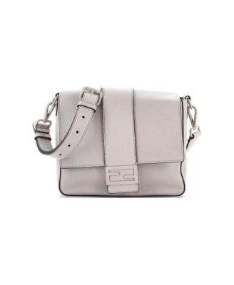 Medium Baguette Flap Messenger Bag Leather