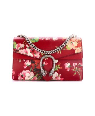 Small Dionysus Bag Blooms Print Leather