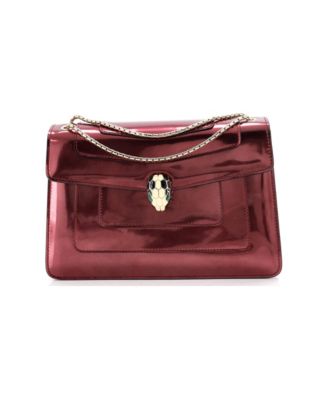 Medium Serpenti Forever Shoulder Bag Metallic Leather