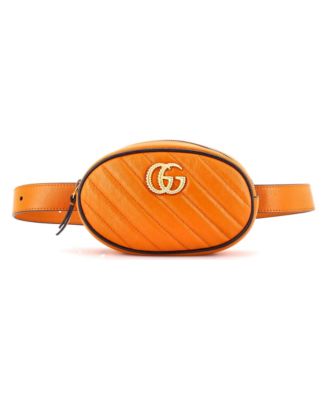 GG Marmont Belt Bag Diagonal Quilted Leather