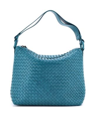 Large Zip Shoulder Bag Intrecciato Nappa