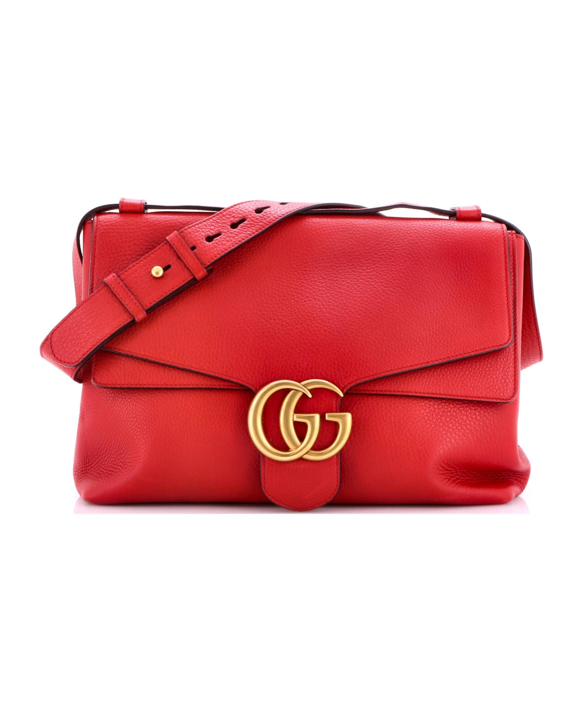 Pre-Owned Gucci Medium Gg Marmont Shoulder Bag Leather
