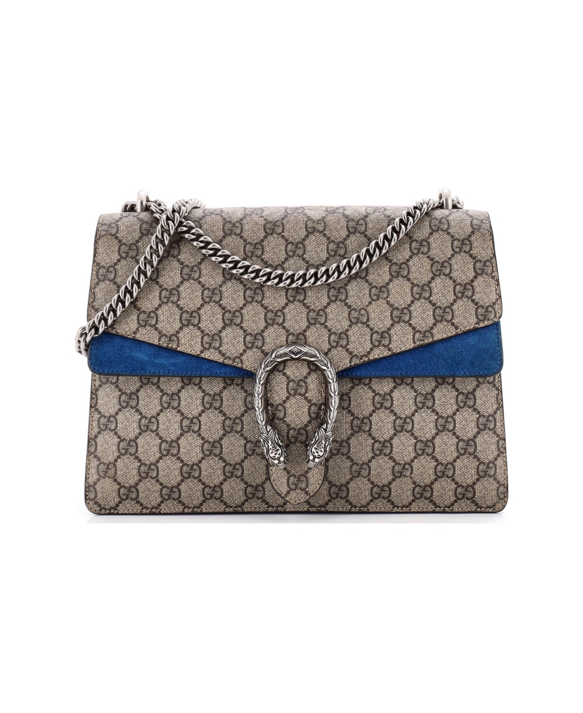Pre-Owned Gucci Medium Dionysus Bag Gg Coated Canvas - Brown