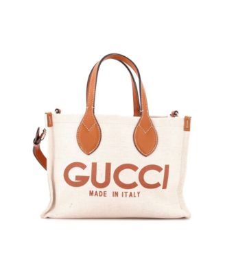 Small Logo Shopper Tote Printed Canvas