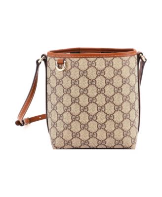 Nano GG Emblem Bucket Bag GG Coated Canvas