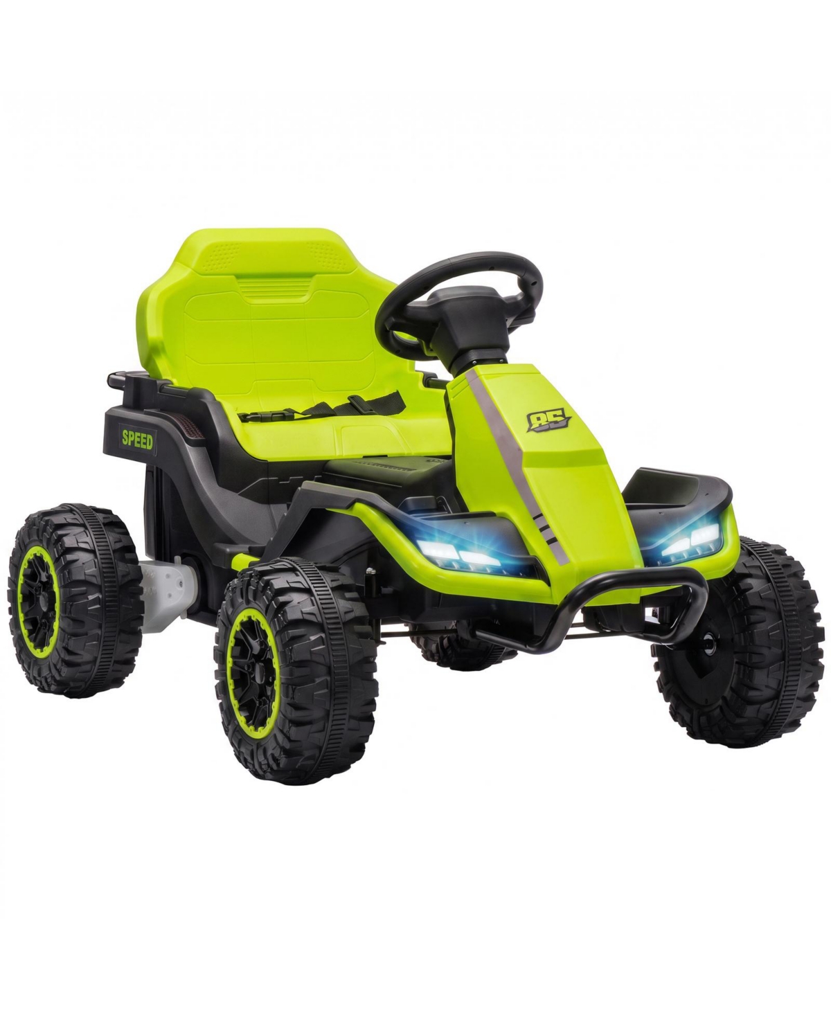 Glintex 24V Kids Ride-On Utv with Remote Control, 4-Wheel Suspension & Dual Motors, 66 lbs Capacity, Ages 3-6 - Green