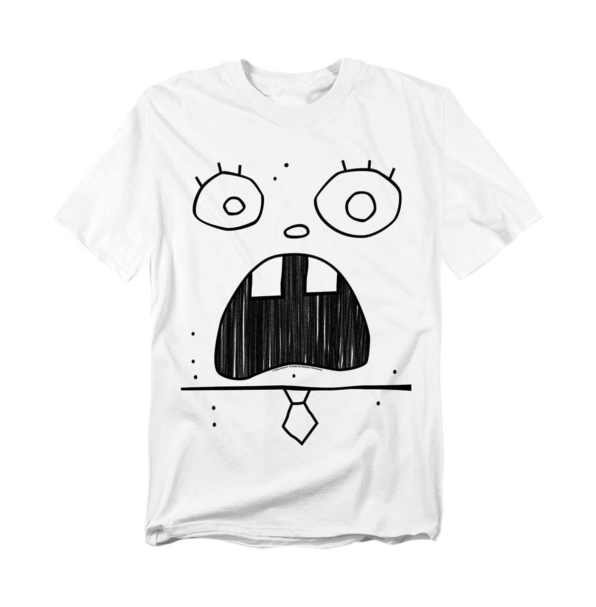 SpongeBob SquarePants Men's and Women's Doogle Face Graphic Classic-Fit T-Shirt
