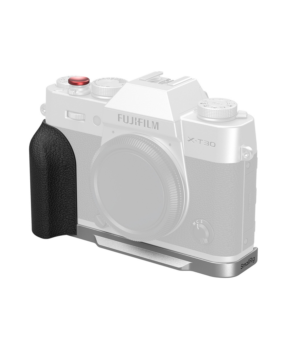 SmallRig 5664 L-Shaped Silicone-Handle Quick-Release Mount Plate for Fujifilm X-T30/X-T30 Ii/X-T30 Iii - Silver