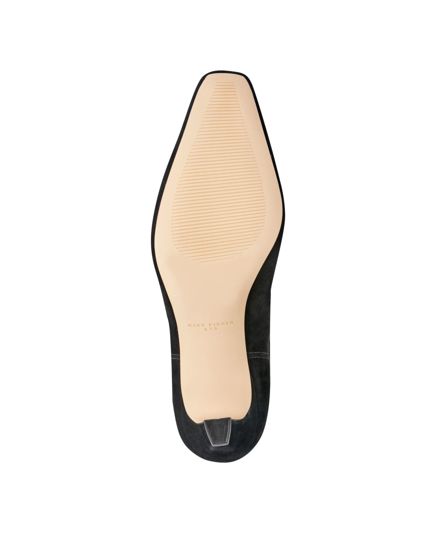 Женские ботинки Marc Fisher LTD Dalores Suede Slouch Kitten Heel, цвет: Чёрный замшевый — фото 4