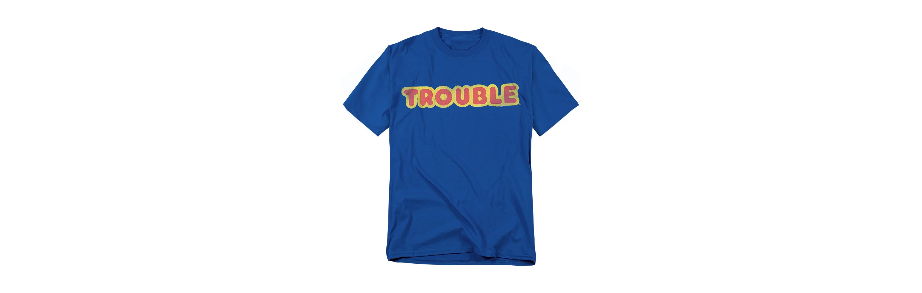 Hasbro+ Men's Bubble Trouble Distressed-Graphic T-Shirt