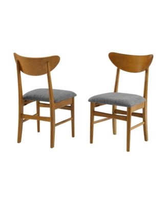 Upholstered Seat and Backrest Stylish Kitchen Seating Wood Dining Chair