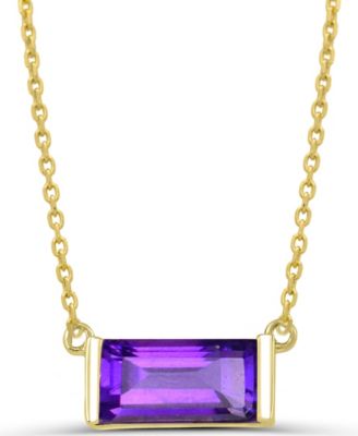 Amethyst (3/4 ct. t.w.) Pendant Necklace in 14k Gold-Plated Sterling Silver