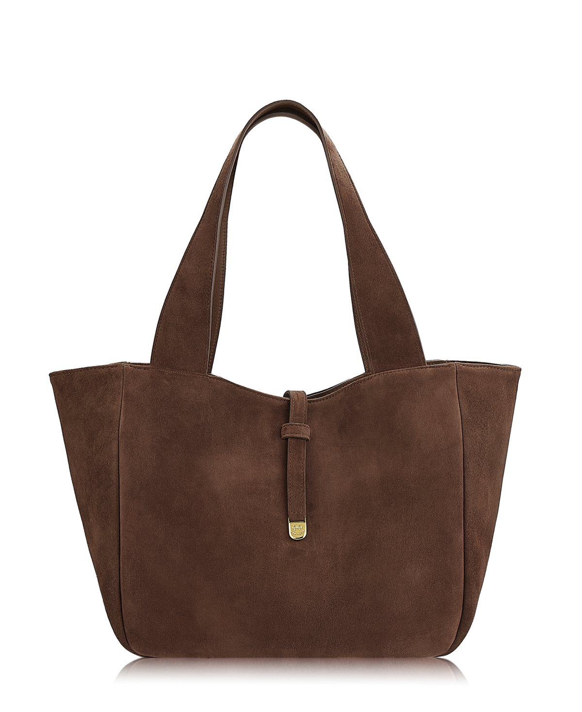 GiGi New York Mercer Suede Laptop Compatible Large Tote Handbag