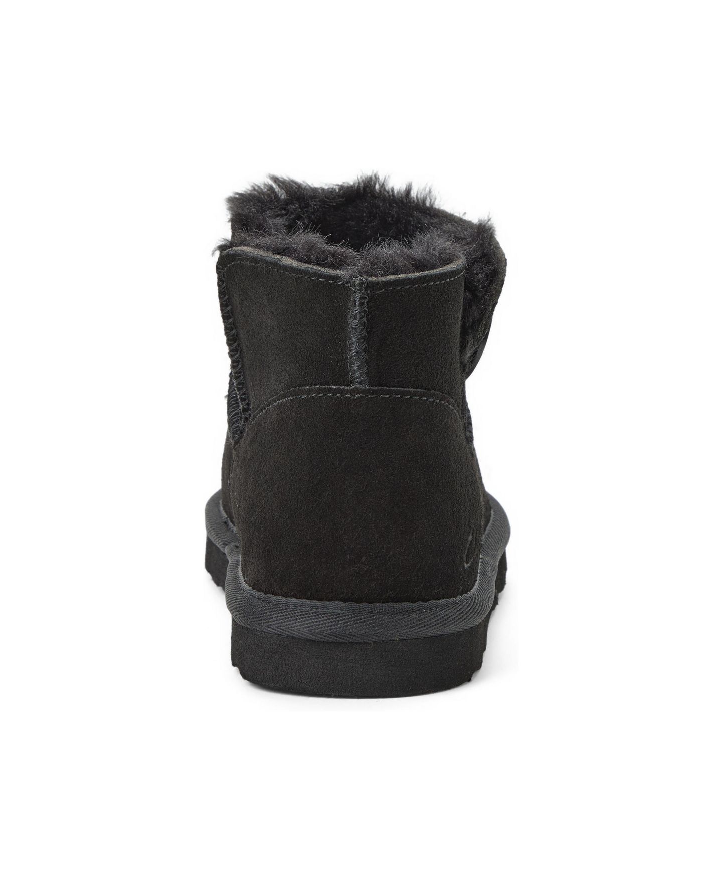 Женские тапочки Clarks Suede Memory Foam Boot Slippers with Wood Button Detail, цвет: Чёрный — фото 3