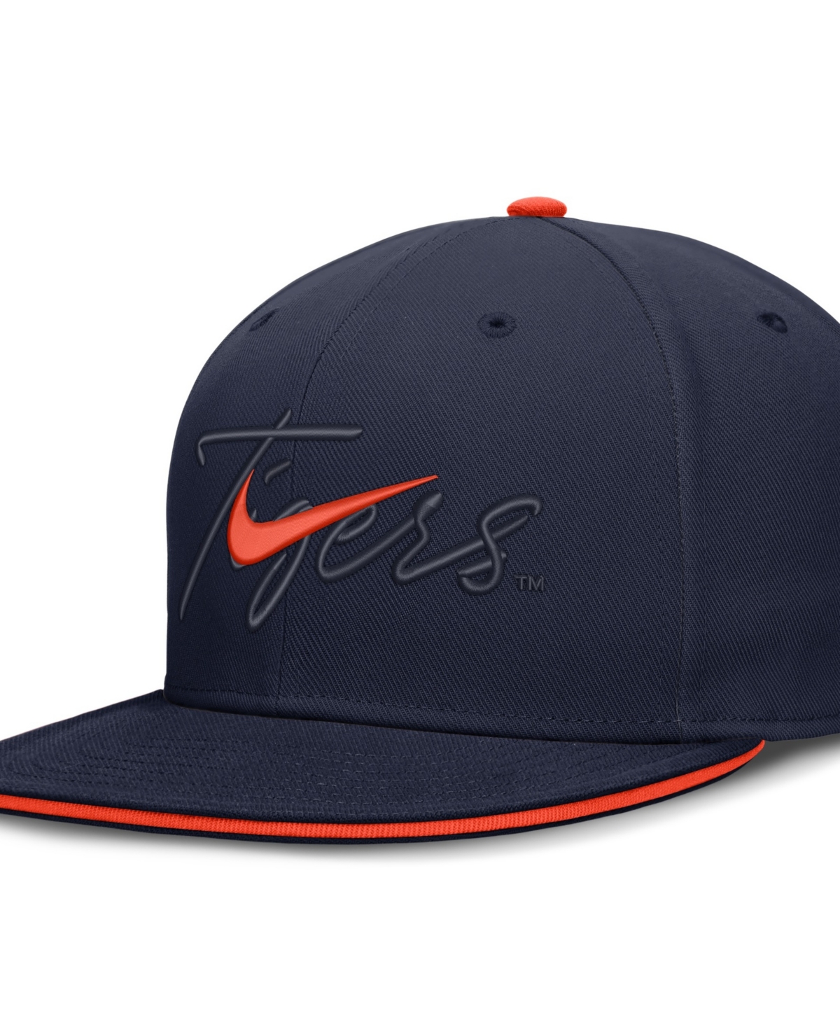 Nike Men's Navy Auburn Tigers Dri-fit Primetime Script Fitted Hat