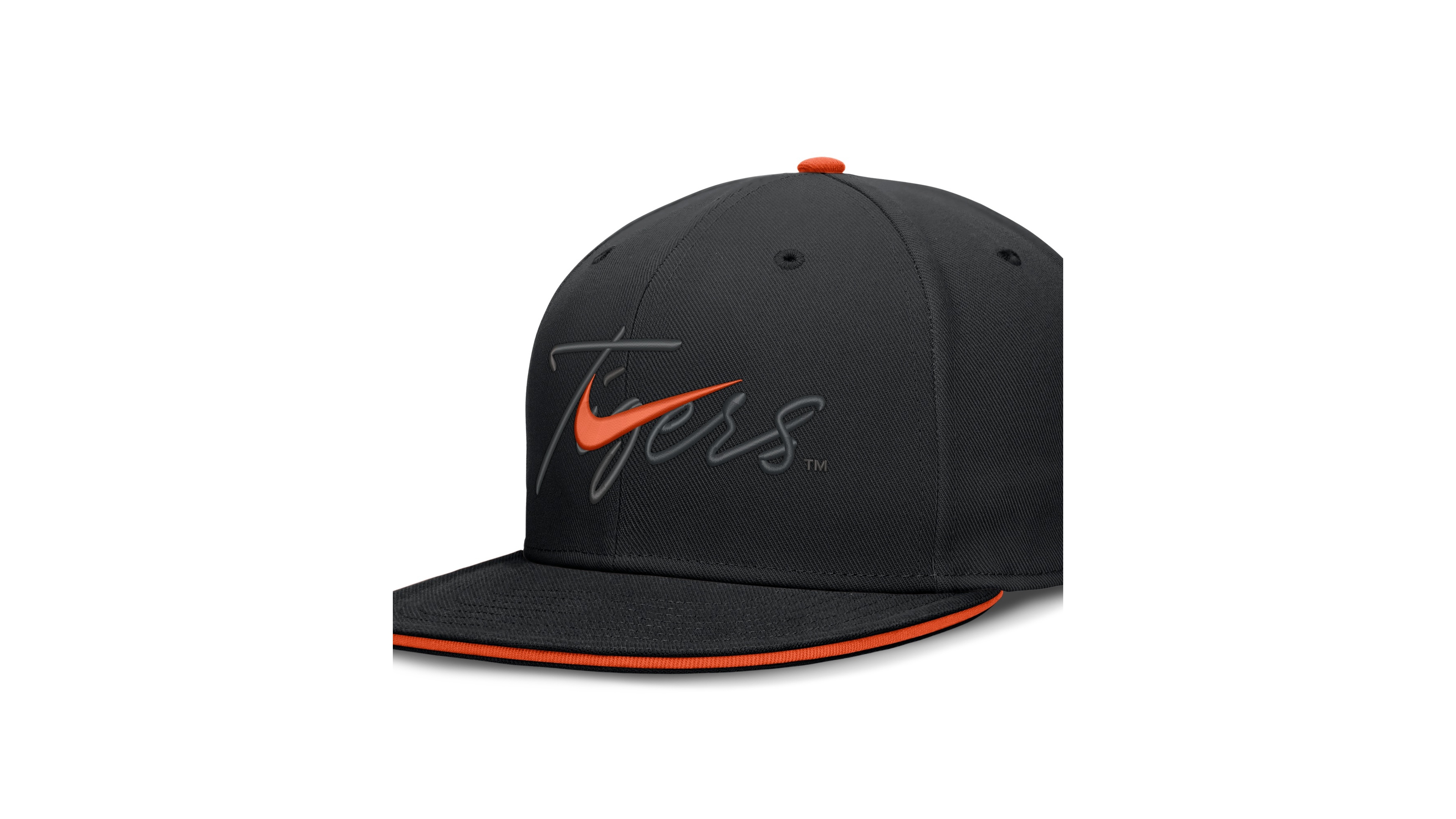 Nike Men's Black Clemson Tigers Dri-fit Primetime Script Fitted Hat