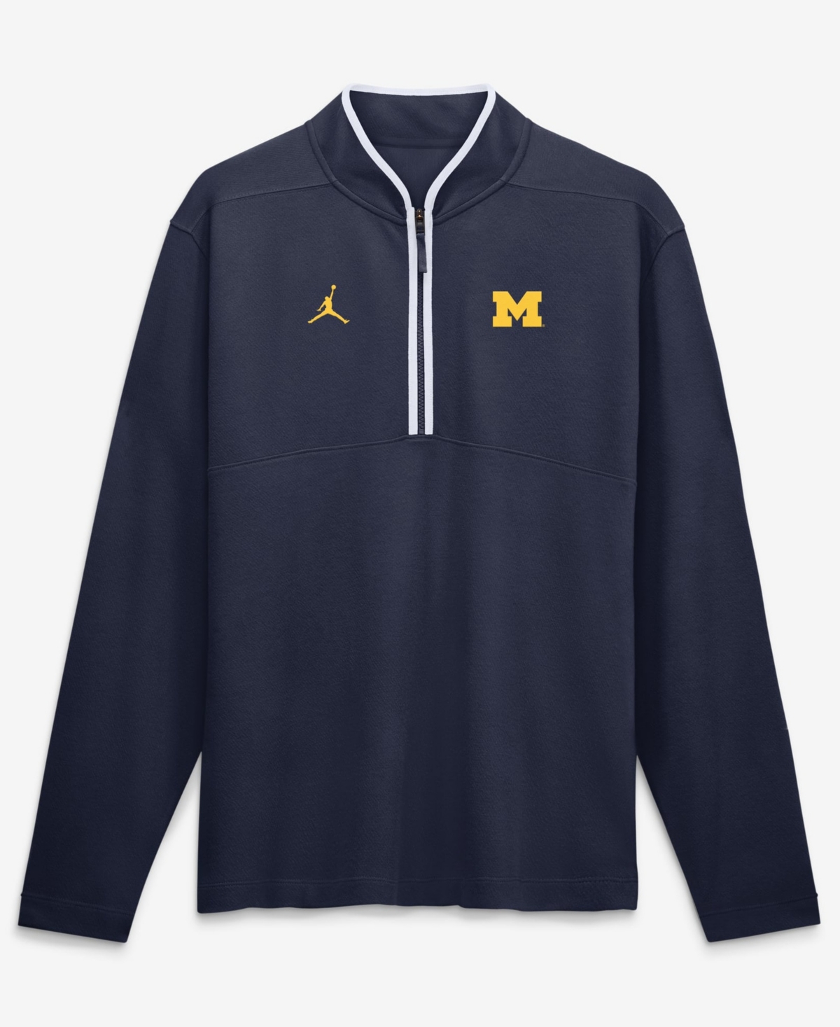 Jordan Men's Navy Michigan Wolverines Dri-fit Victory Half-Zip Pullover